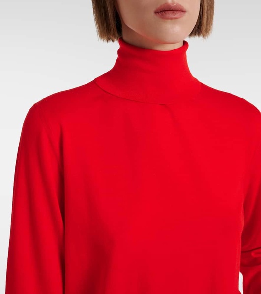 Heva wool jersey turtleneck sweater