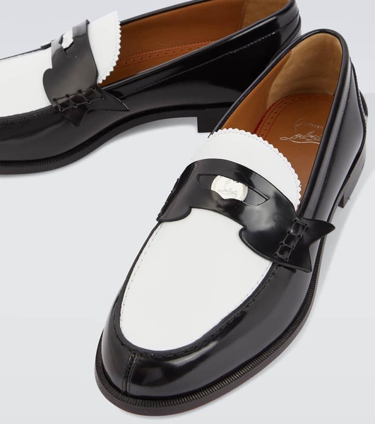 Leather penny loafers