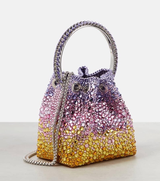 Bon Bon crystal-embellished bucket bag