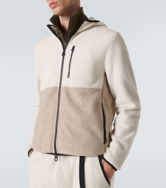 Cashmere fleece hoodie