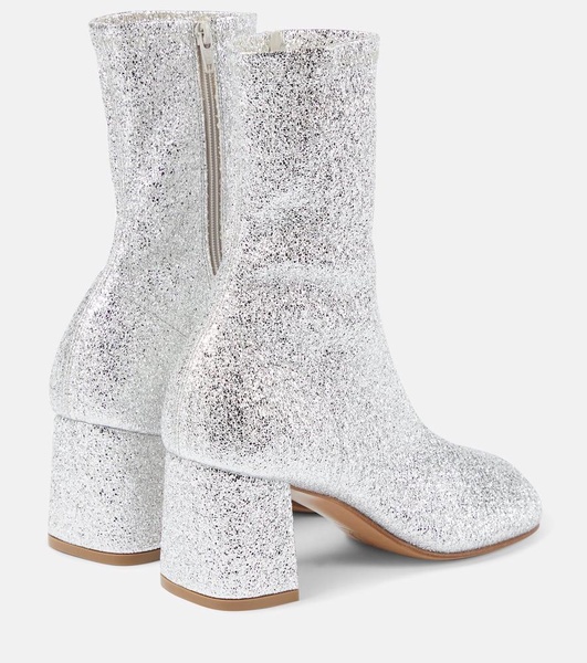 Glitter ankle boots