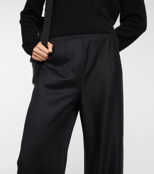 Gala virgin wool wide-leg pants