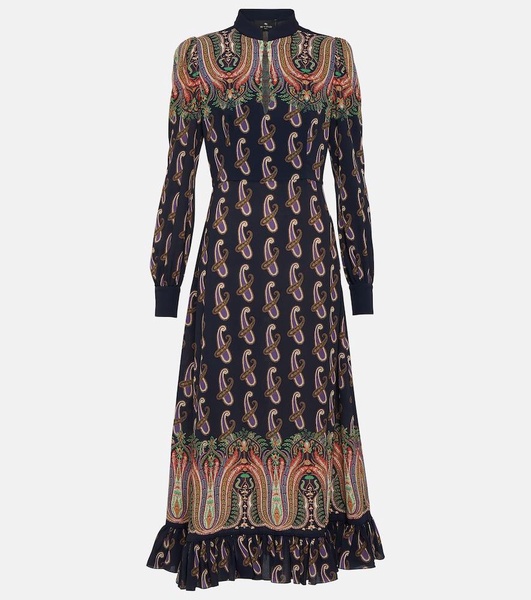 Paisley midi dress