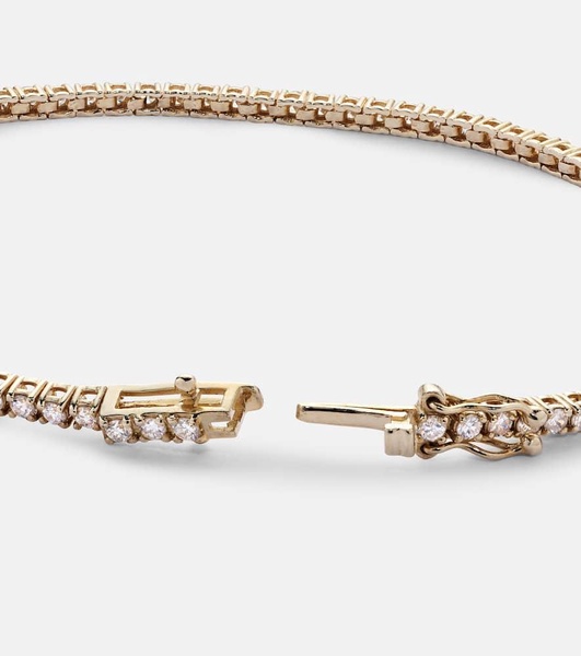 14kt gold tennis bracelet with diamonds