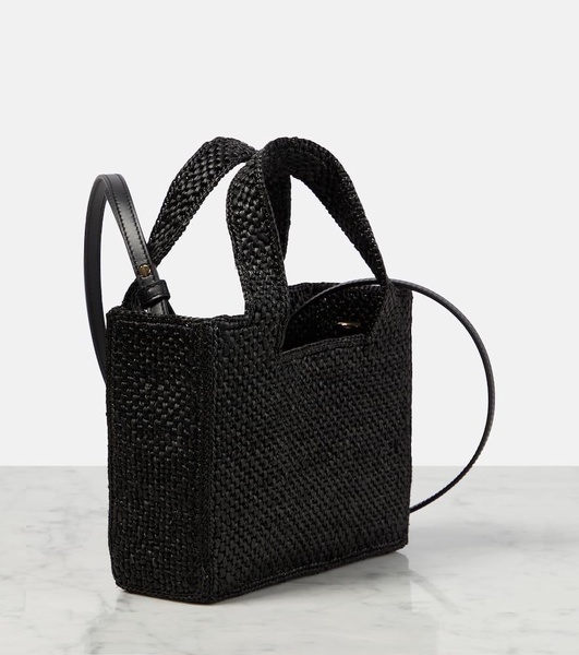 Mini raffia shopper