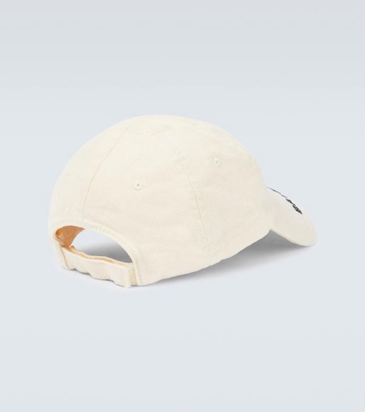 Logo-Embroidered Distressed Cotton-Twill Baseball Cap