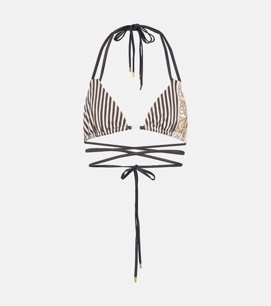 Paula's Ibiza printed triangle bikini top