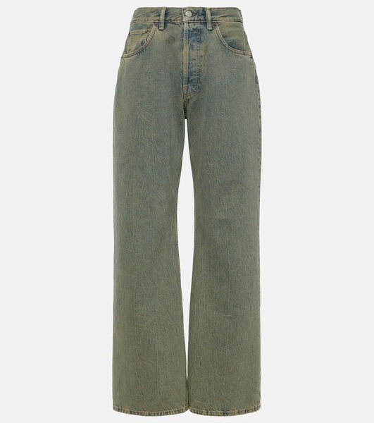 2021F mid-rise wide-leg jeans