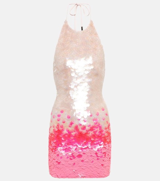 Gradient sequin minidress