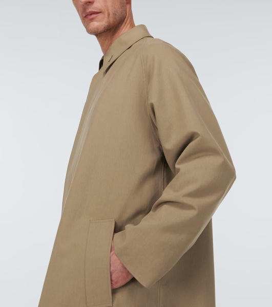 Cotton and silk coat