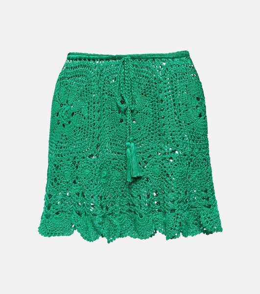 Crochet miniskirt