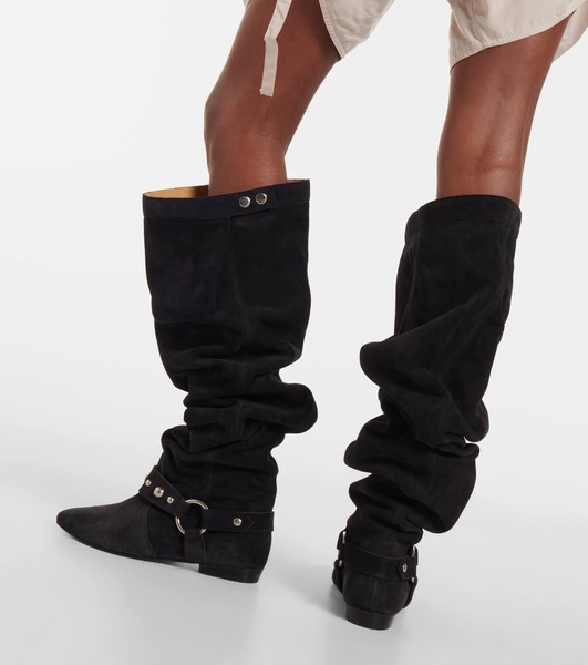 Selize suede over-the-knee boots