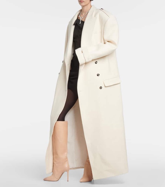 Rutul cotton and wool-blend coat