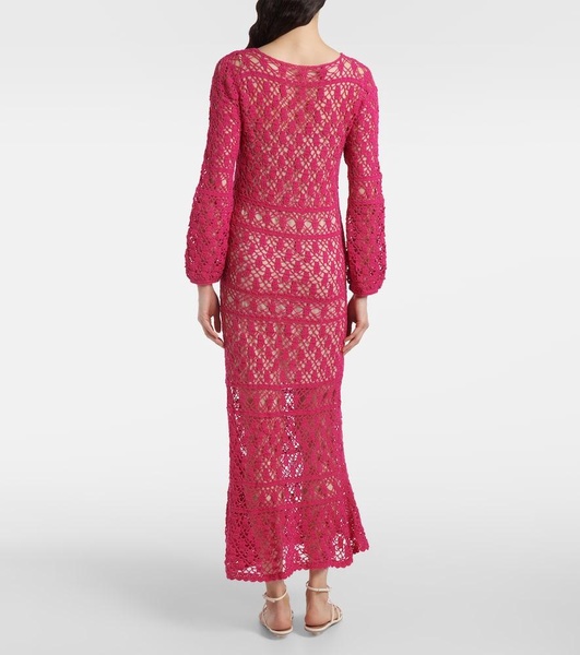 Jennifer cotton crochet maxi dress