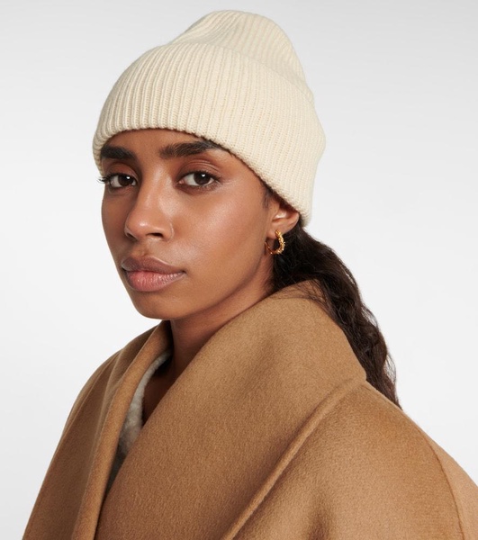 Wool and cashmere beanie