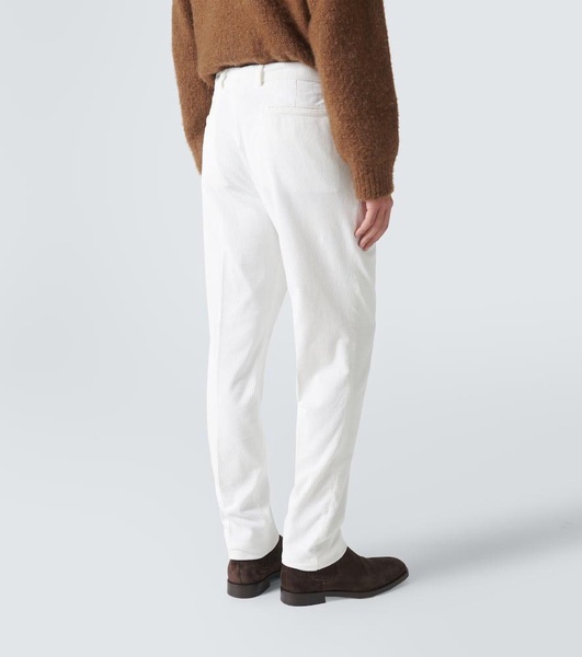 Cotton corduroy slim pants