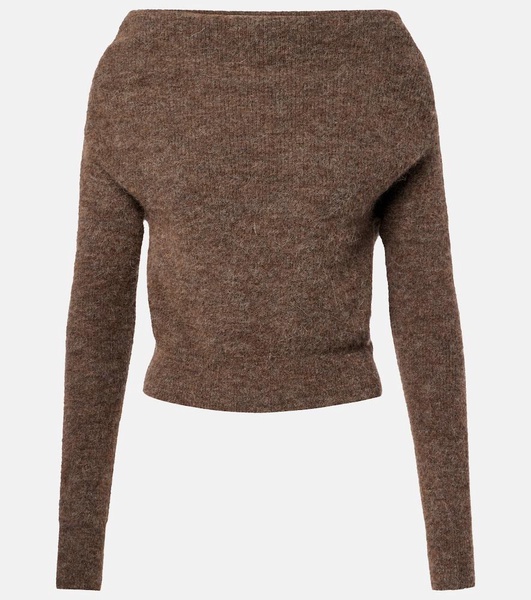 Alpaca and wool-blend sweater