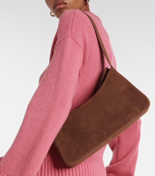 Suede shoulder bag