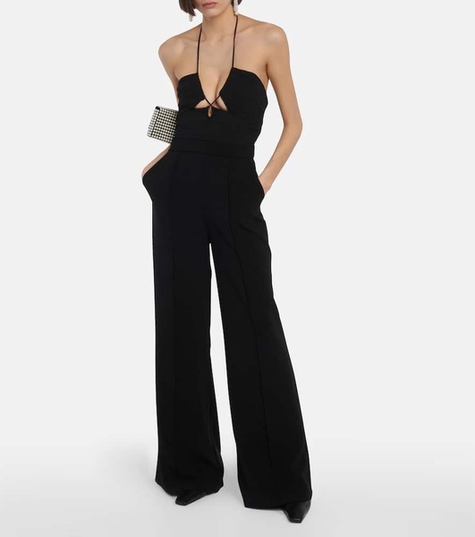 Gala Plisse cutout jumpsuit