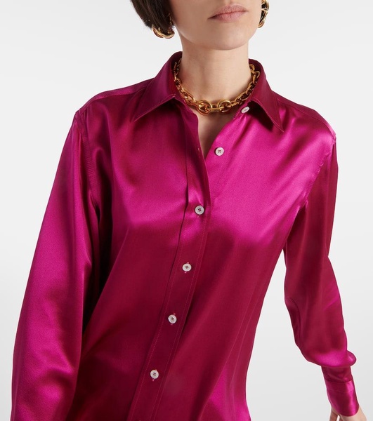 Silk satin shirt