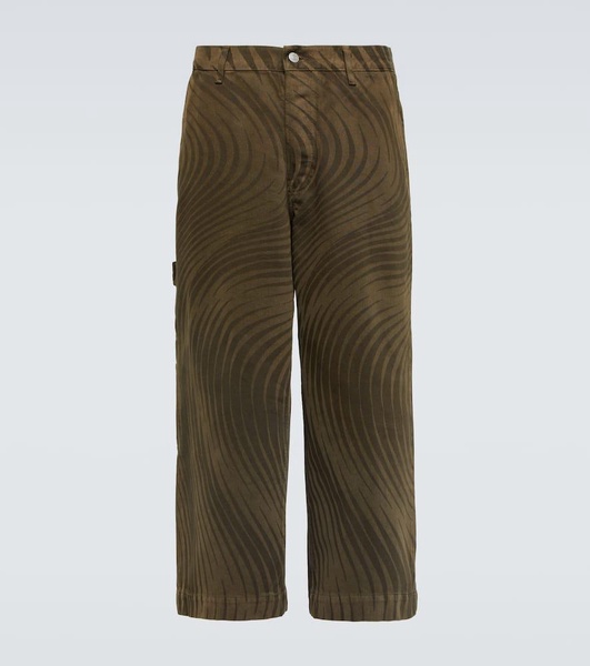 Pip printed cotton canvas pants