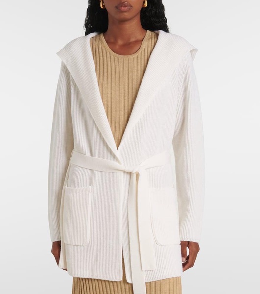 Finezza belted wool cardigan