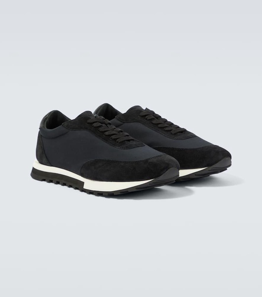 Owen Runner suede-trimmed sneakers