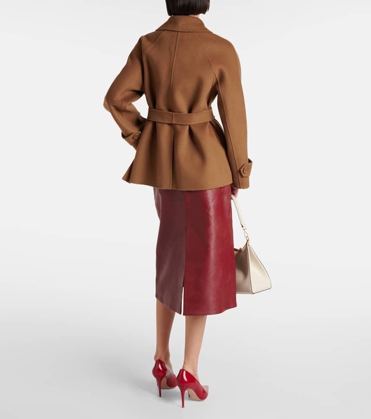 Wool wrap coat