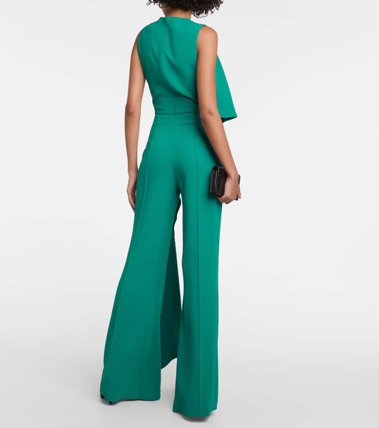 Draped wide-leg jumpsuit