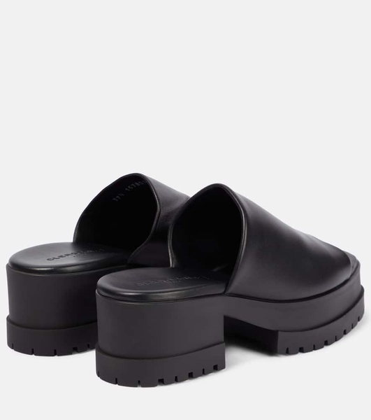 Wiam leather platform mules