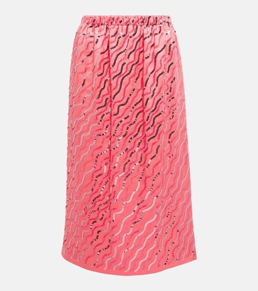 Sequined midi skirt