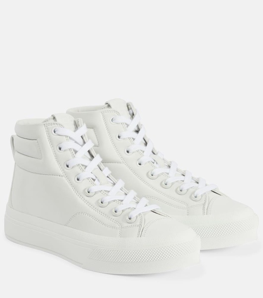 City leather sneakers