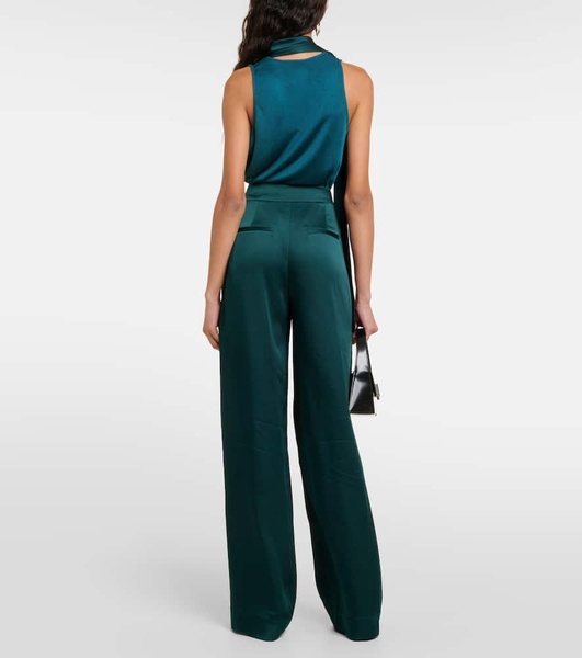 Kyra satin wide-leg pants