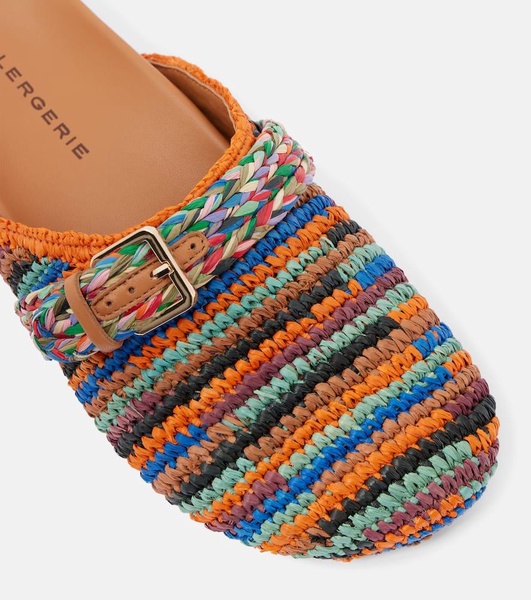 Quinta crochet raffia slides