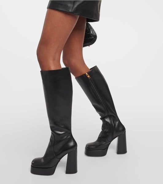 Aevitas leather platform knee-high boots