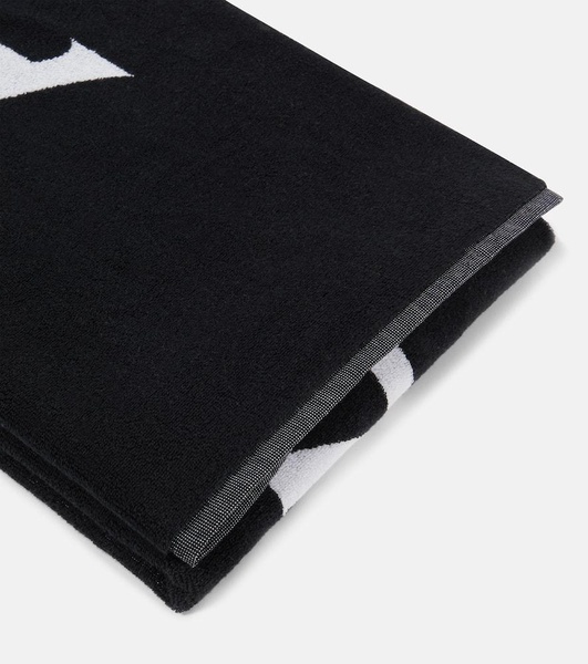 Logo jacquard cotton towel