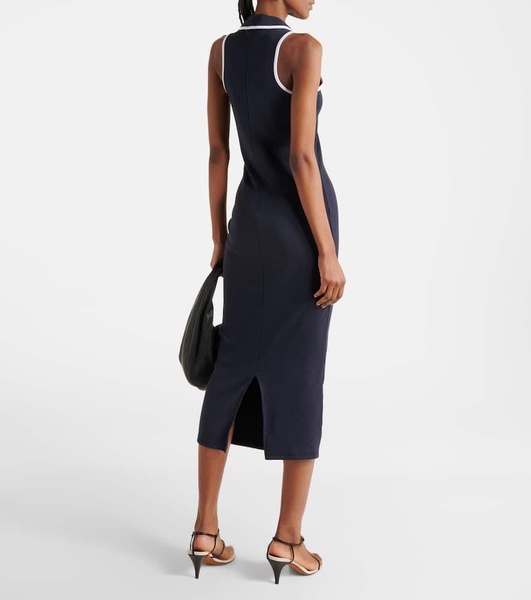 Darien cotton-blend polo dress