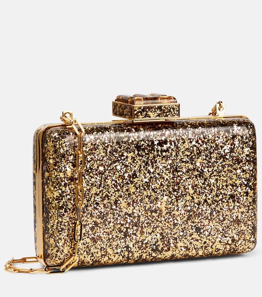 001 Lock glitter clutch