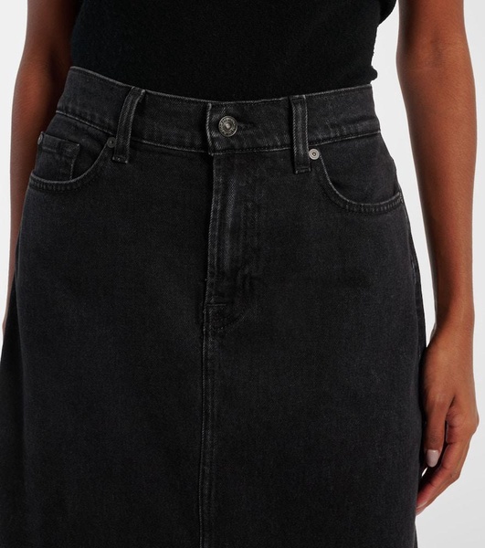 Kellie denim midi skirt