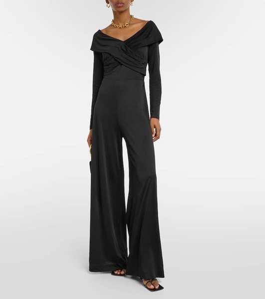 Lucien jersey off-shoulder jumpsuit