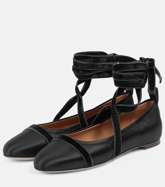 Spencer satin ballet flats