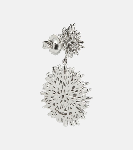 Fireworks 18kt white gold drop earrings with diamonds