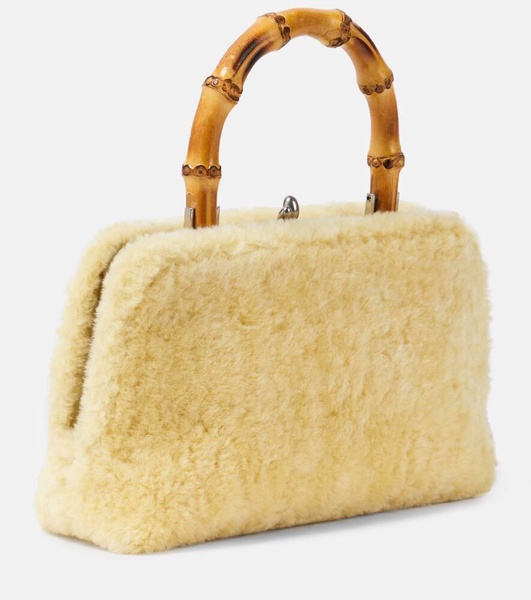 Goji Small shearling tote bag