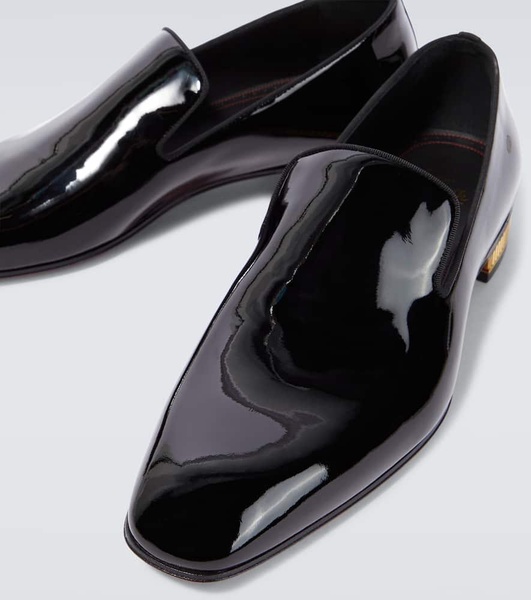 Patent leather loafers