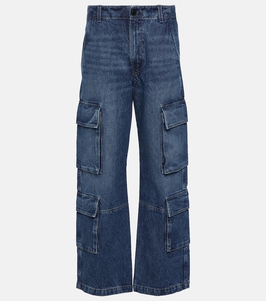 Delena mid-rise wide-leg cargo jeans