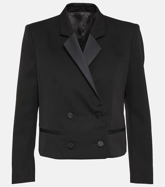 Hastagd cropped wool tuxedo jacket