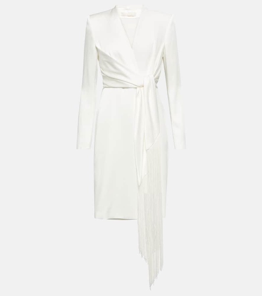 Bridal Maura satin wrap dress