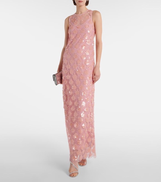 Sequined maxi dress