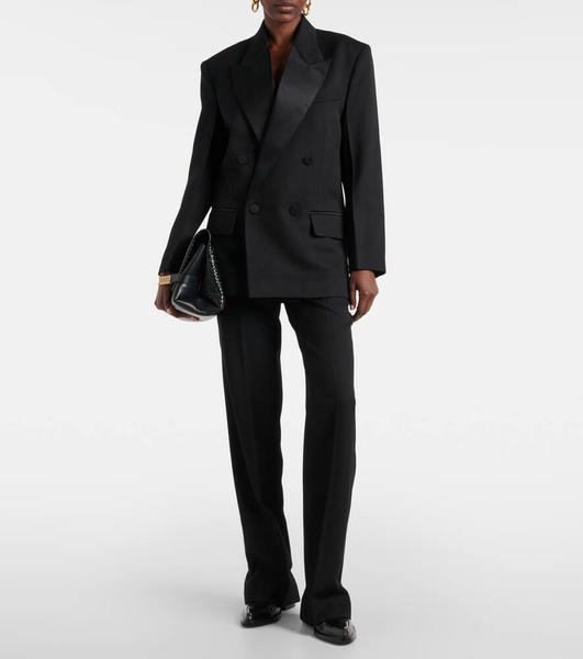 Wool-blend tuxedo jacket