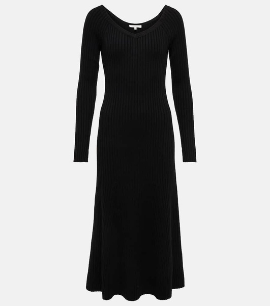 Smooth Silhouettes wool-blend midi dress